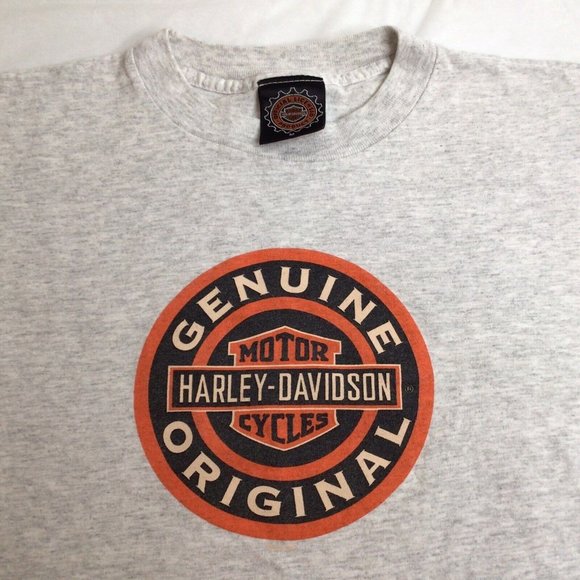 Official Licence Product Other - Harley Davidson Tee Shirt 90s Spring Rally Myrtle Beach Double Sided Size Med